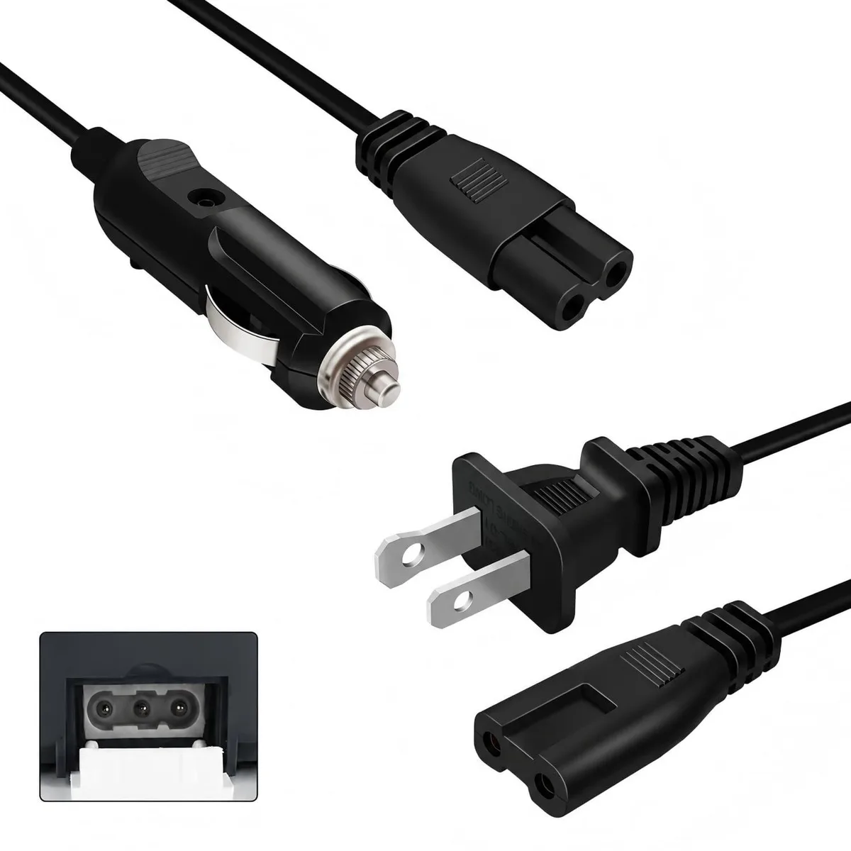  Sohida AC01 heated lunch box charging cable 100 cm 12V 24V 110V — product photo
