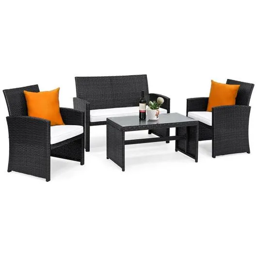 SlickBlue SlickBlue 4-Piece Patio Furniture Set Black — product photo