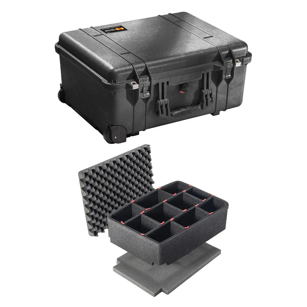 Pelican Products, Inc. Pelican 1560SC Protector Studio Case with Yellow Dividers, Black — product photo