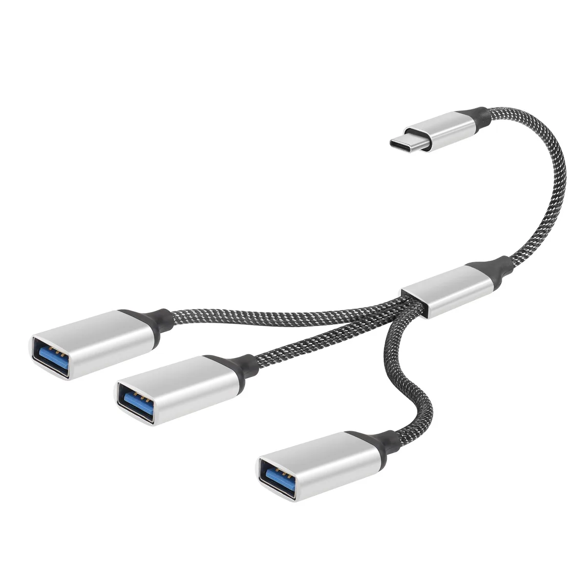 Vszerda Vszerda USB-C OTG Splitter Y Cable 20CM USB 3.0 Type C Male to Dual USB A Female (1 to 3) — product photo