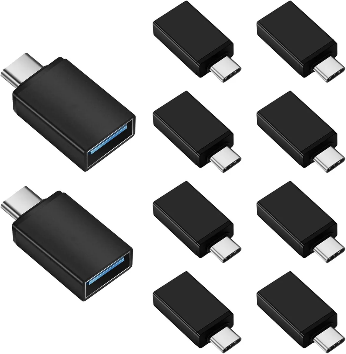 Brainwavz Brainwavz 10 Pack USB C to USB 3.0 Adapter Type C Male to USB Female — product photo