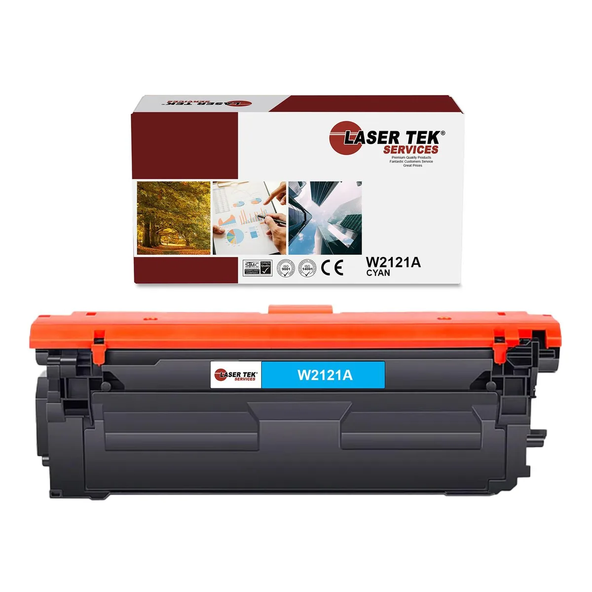Laser Tek Services Laser Tek Services 212A Cyan Toner Cartridge for HP W2121A — product photo