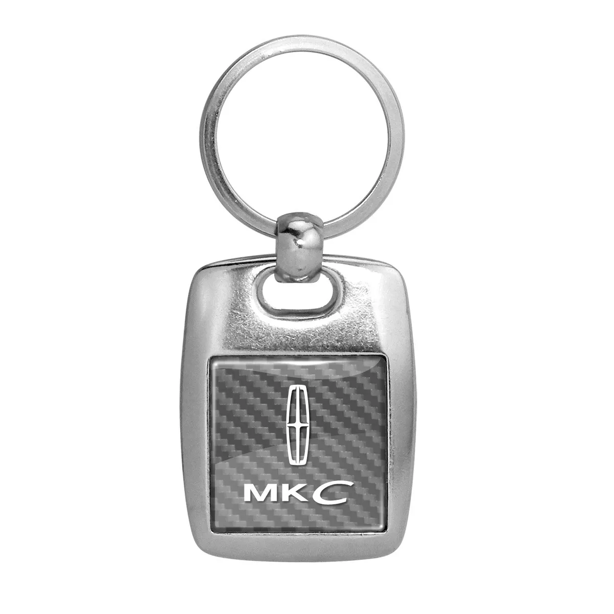 iPick Image, LLC iPick Image, LLC Lincoln MKC Silver Carbon Fiber Key Chain — product photo