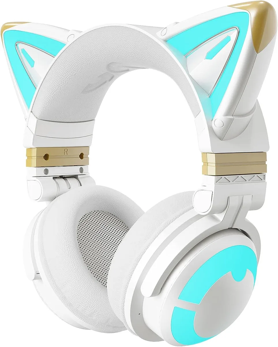 YOWU YOWU Cat Ear Headphone 7.1 Wireless 5.0 White — product photo