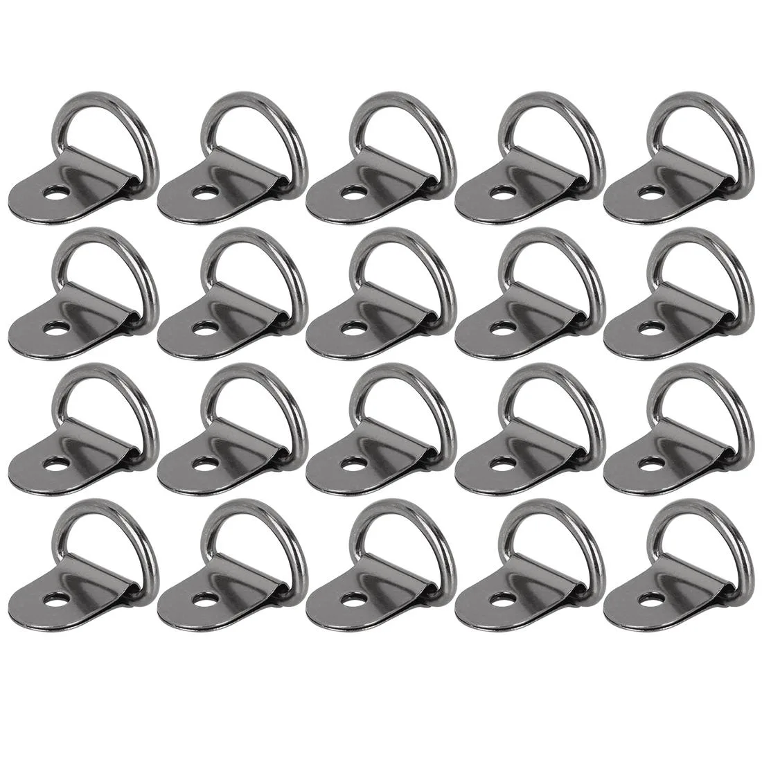 Unique-Bargains Unique-Bargains 20pcs Titanium Tone D Shape Tie-Down Anchors exterior accessory — product photo
