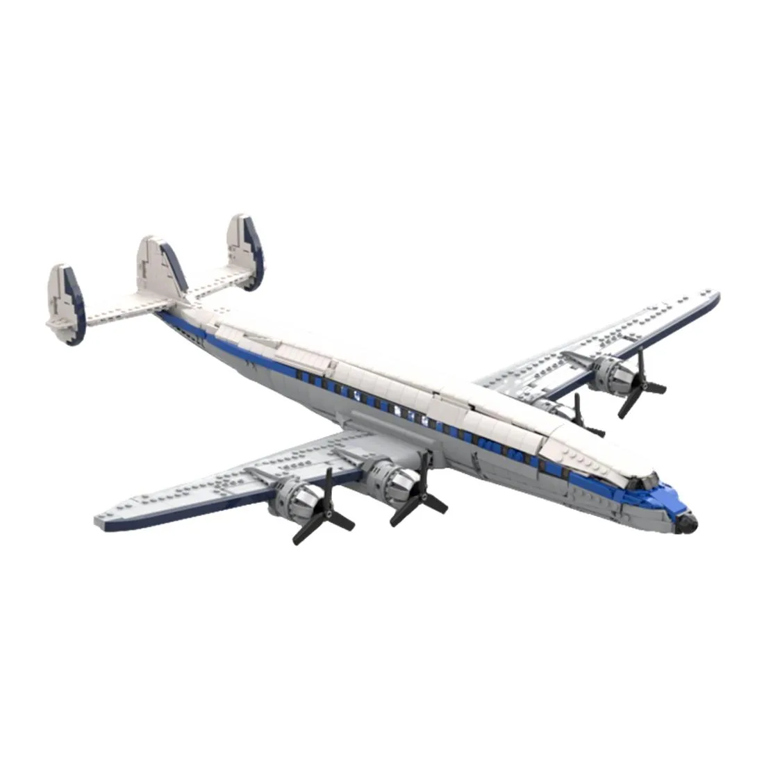 ZITIANYOUBUILD ZITIANYOUBUILD Lockheed L-1049 Super Constellation 1732PCS Educational Building Set — product photo