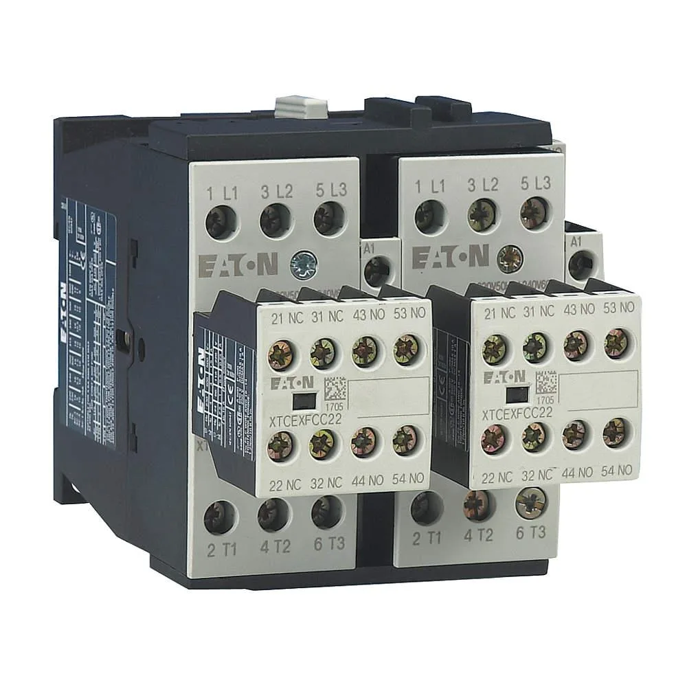 Eaton Eaton XTCR018C21A IEC Magnetic Contactor 120V AC 3P Reversing 18A — product photo