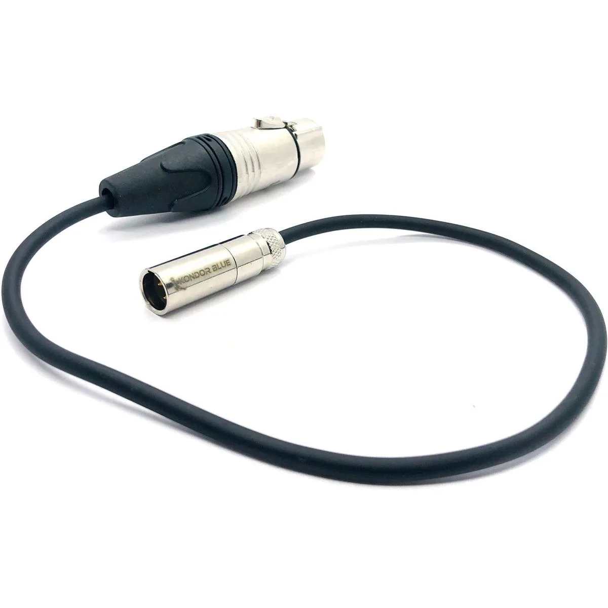 Kondor Blue Kondor Blue 16" Mini XLR Male to XLR Female Audio Cable, Black — product photo
