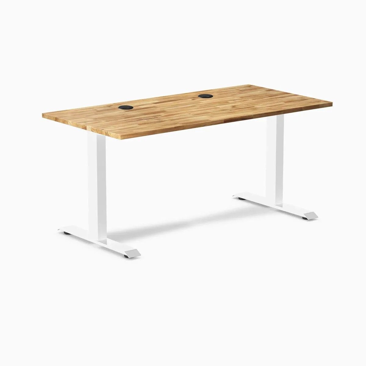 Desky Desky Zero Hardwood Desk Acacia 60 x 30 in White — product photo