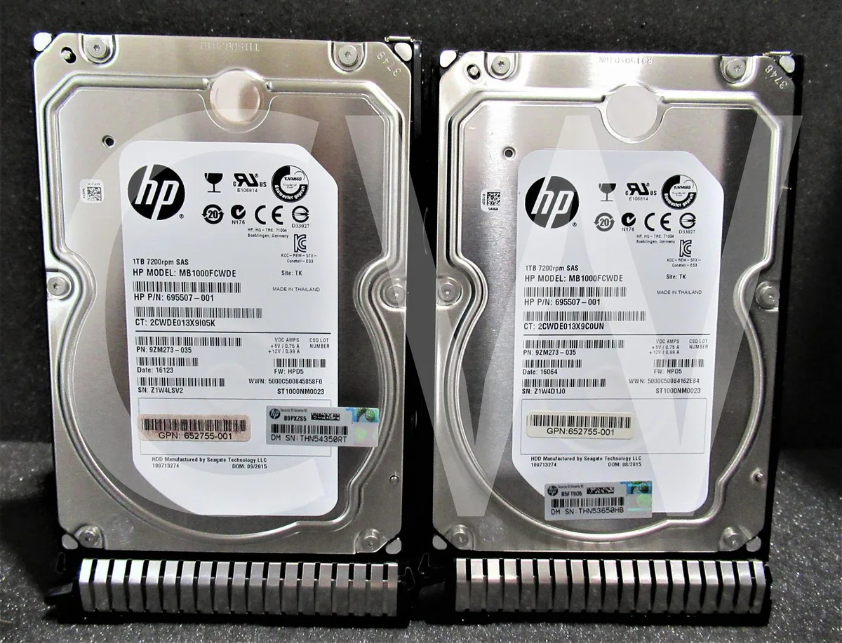 HP HP MB1000FCWDE 1TB 7200RPM SAS 6Gb/s 3.5" internal hard drive — product photo