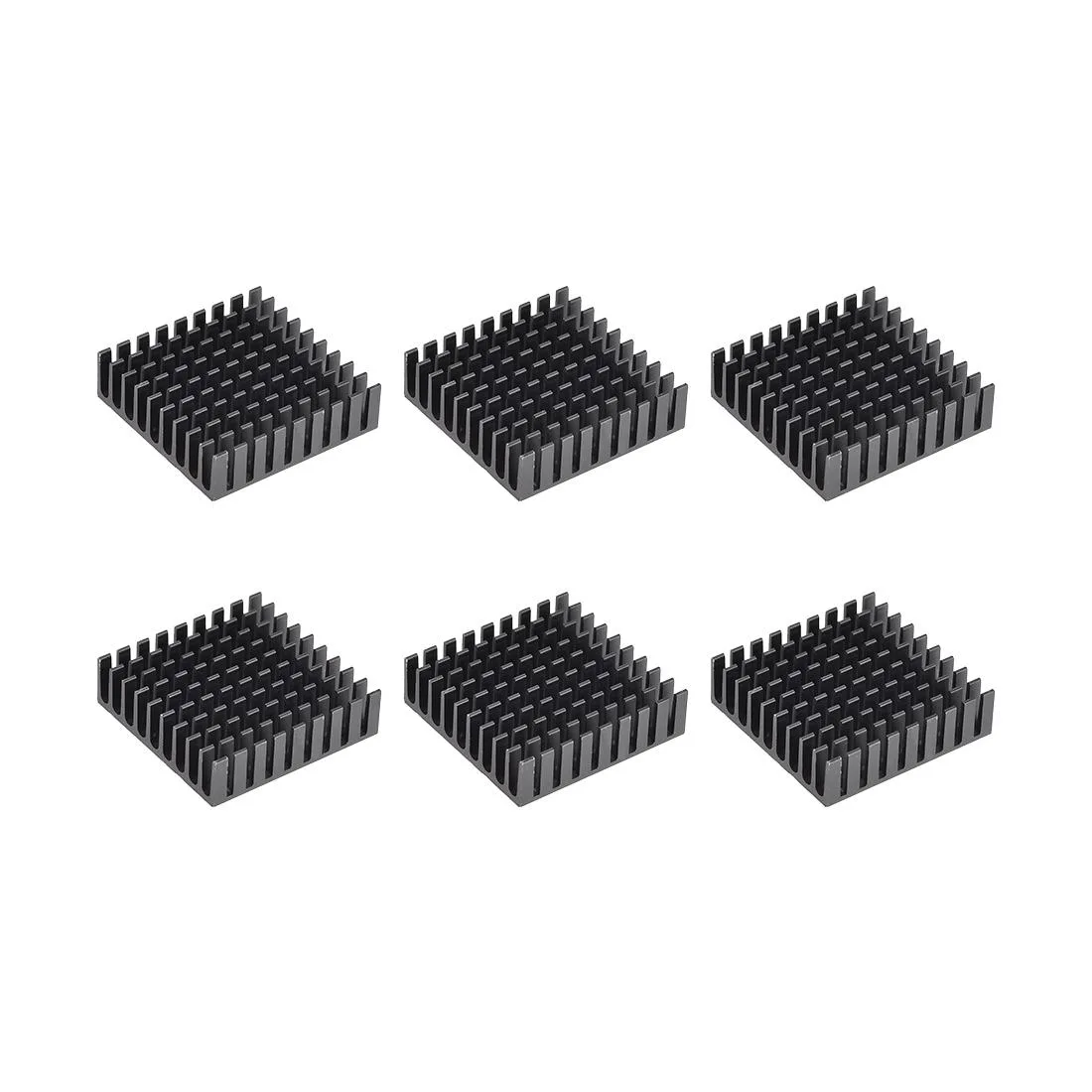 Unique-Bargains Unique-Bargains 10x35x35mm Black Aluminum Heatsink 6Pcs — product photo