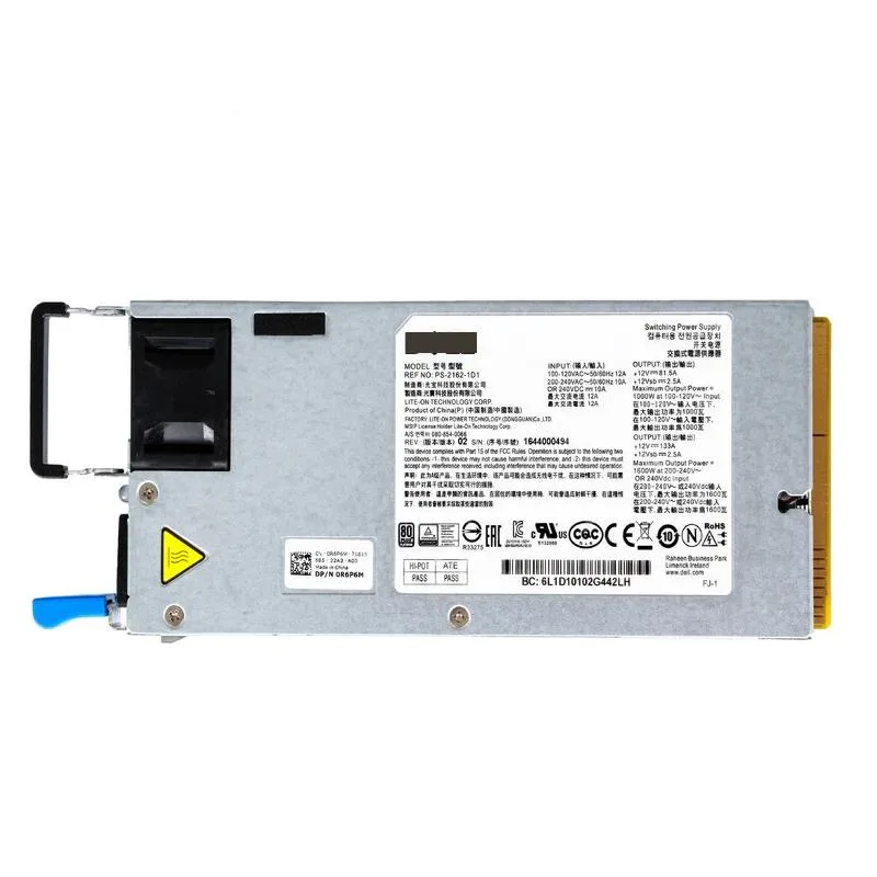 YINGHUA YINGHUA R6P6M 1600W Platinum server power supply PS-2162-1D1 for PowerEdge C6300 XC6300 XC6320 — product photo