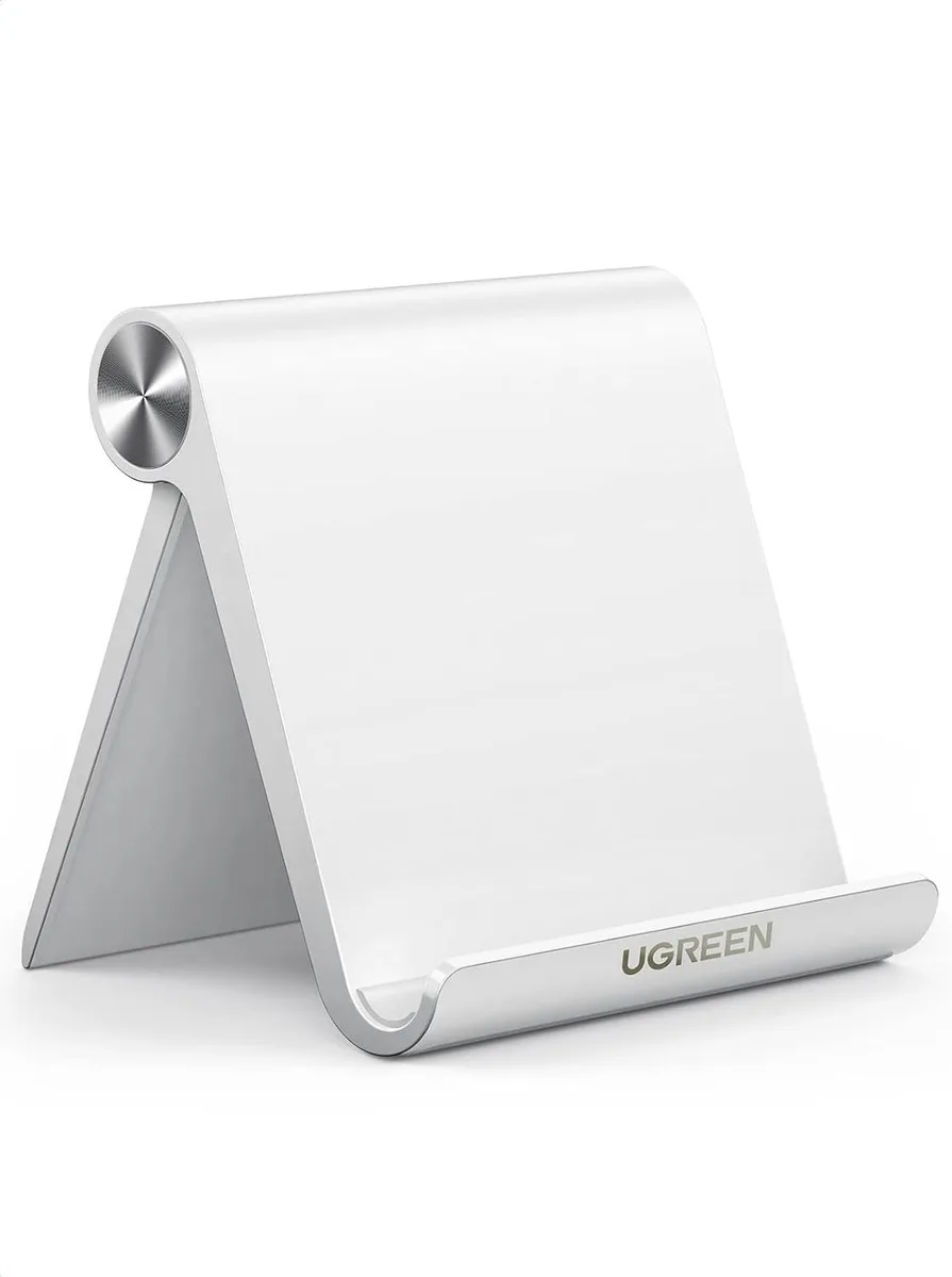 FLEANE FLEANE Tablet Stand Adjustable Portable White 4.7 x 4.2 inch — product photo