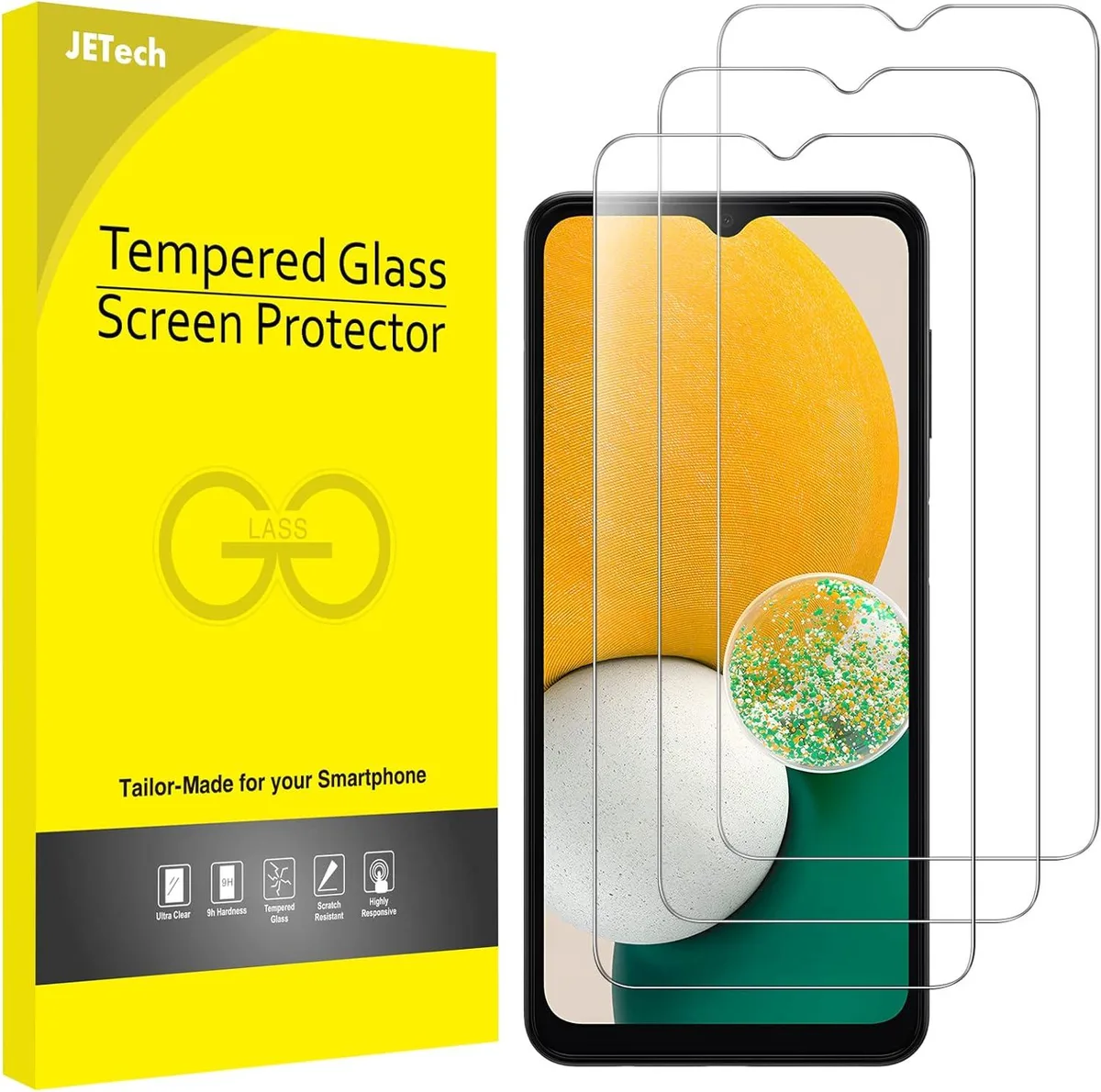 NuoTo NuoTo Screen Protector for Galaxy A13 A13 5G A12 9H Tempered Glass 3-Pack — product photo