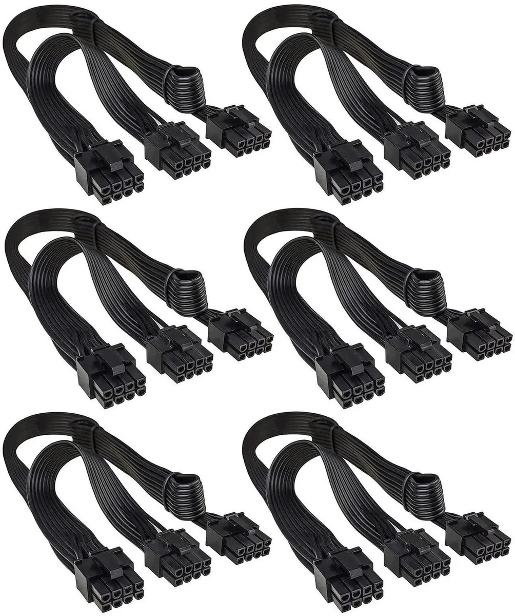 SMUGDESK SMUGDESK 6-Pack PCIe 8-Pin to Dual 8-Pin (6+2) GPU Power Cables for Corsair Modular PSUs — product photo