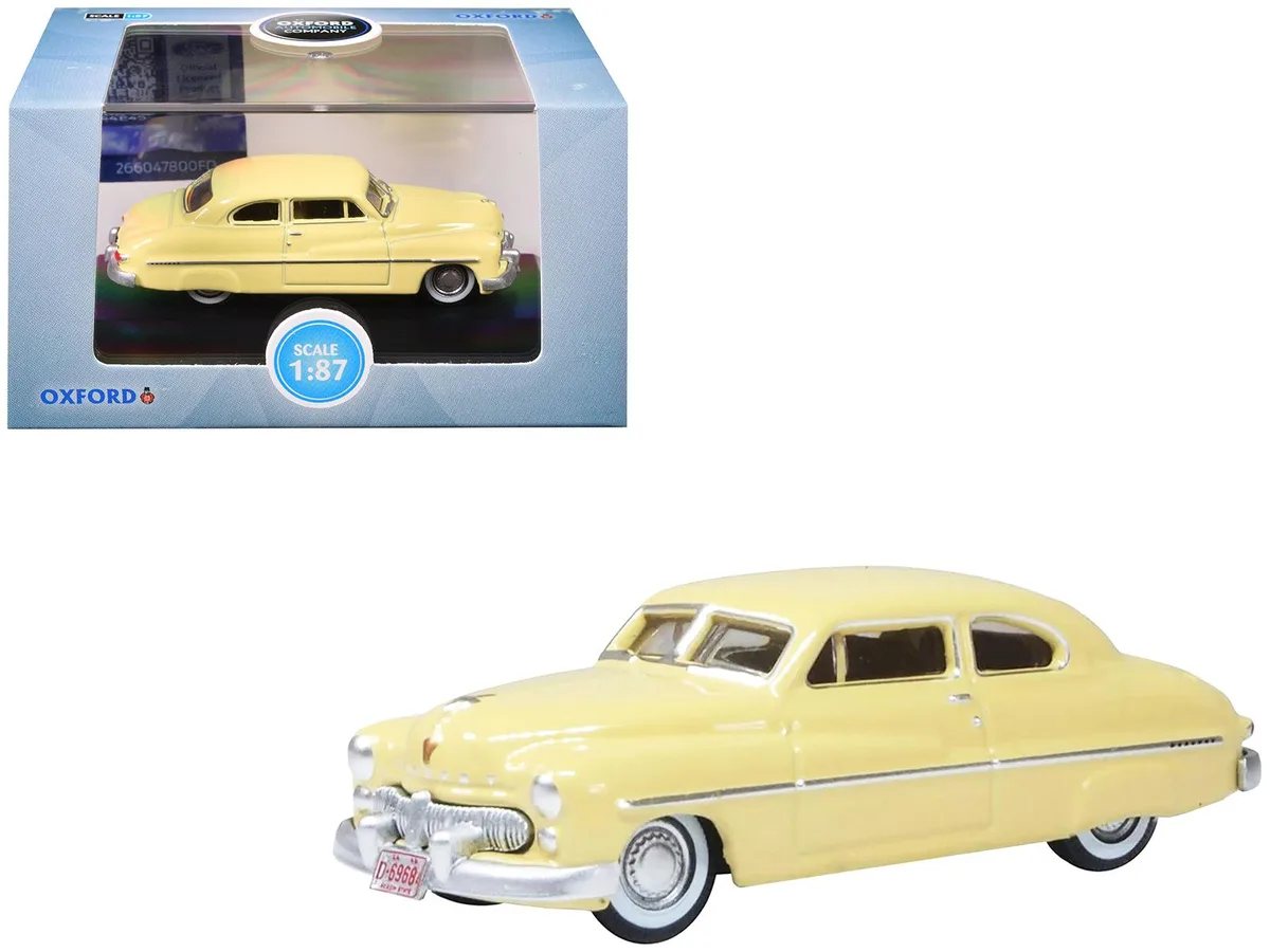 Oxford Diecast Oxford Diecast 1949 Mercury 8 Coupe Calabash Yellow 1/87 hobby collectible — product photo