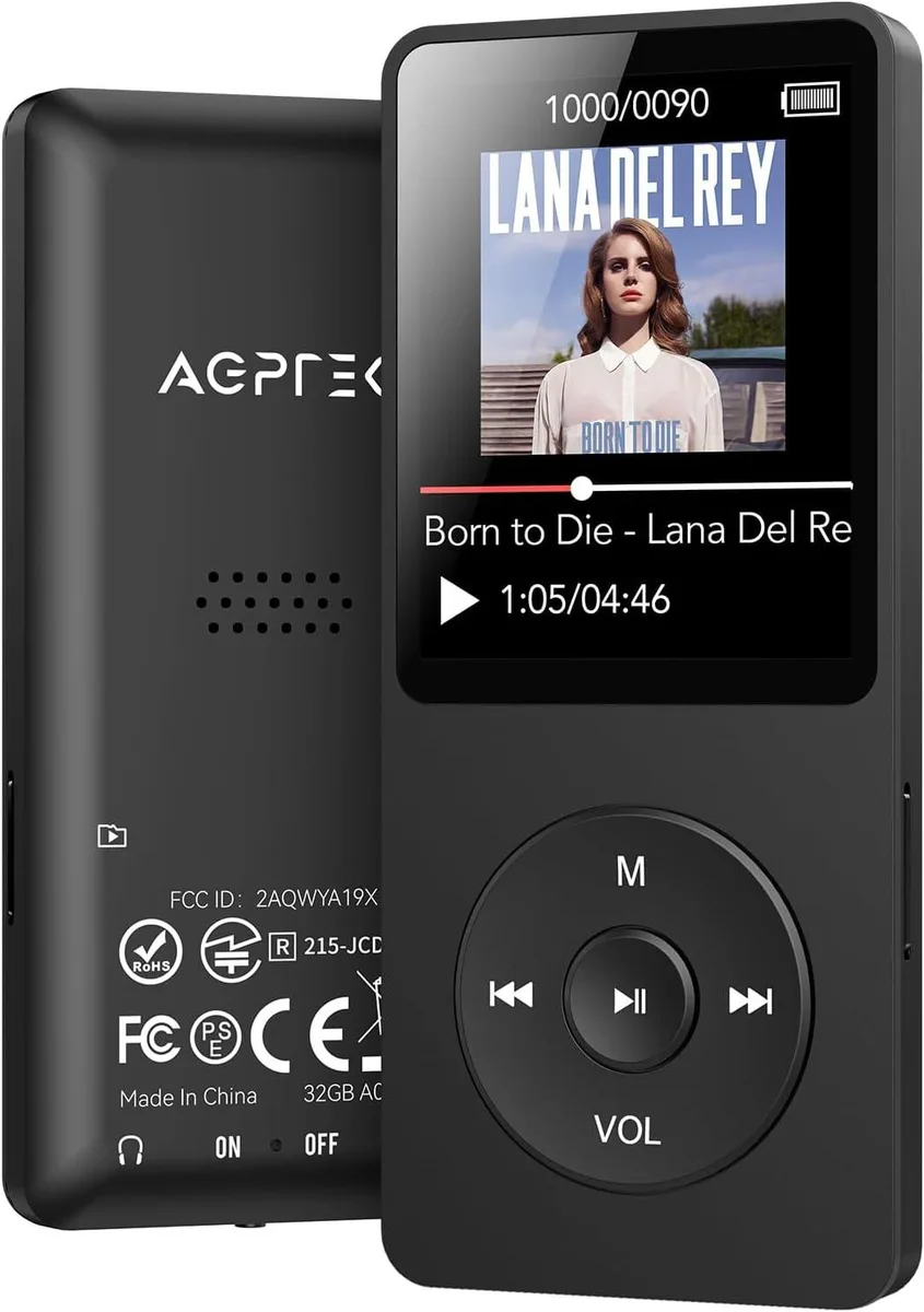BFKK BFKK A02 MP3 player 32GB Bluetooth 5.3 1.8in Black — product photo