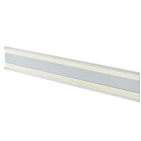 Azar Displays Azar Displays 199609 11"W x 2"H Adhesive-Back Nameplate Clear PK10 — product photo