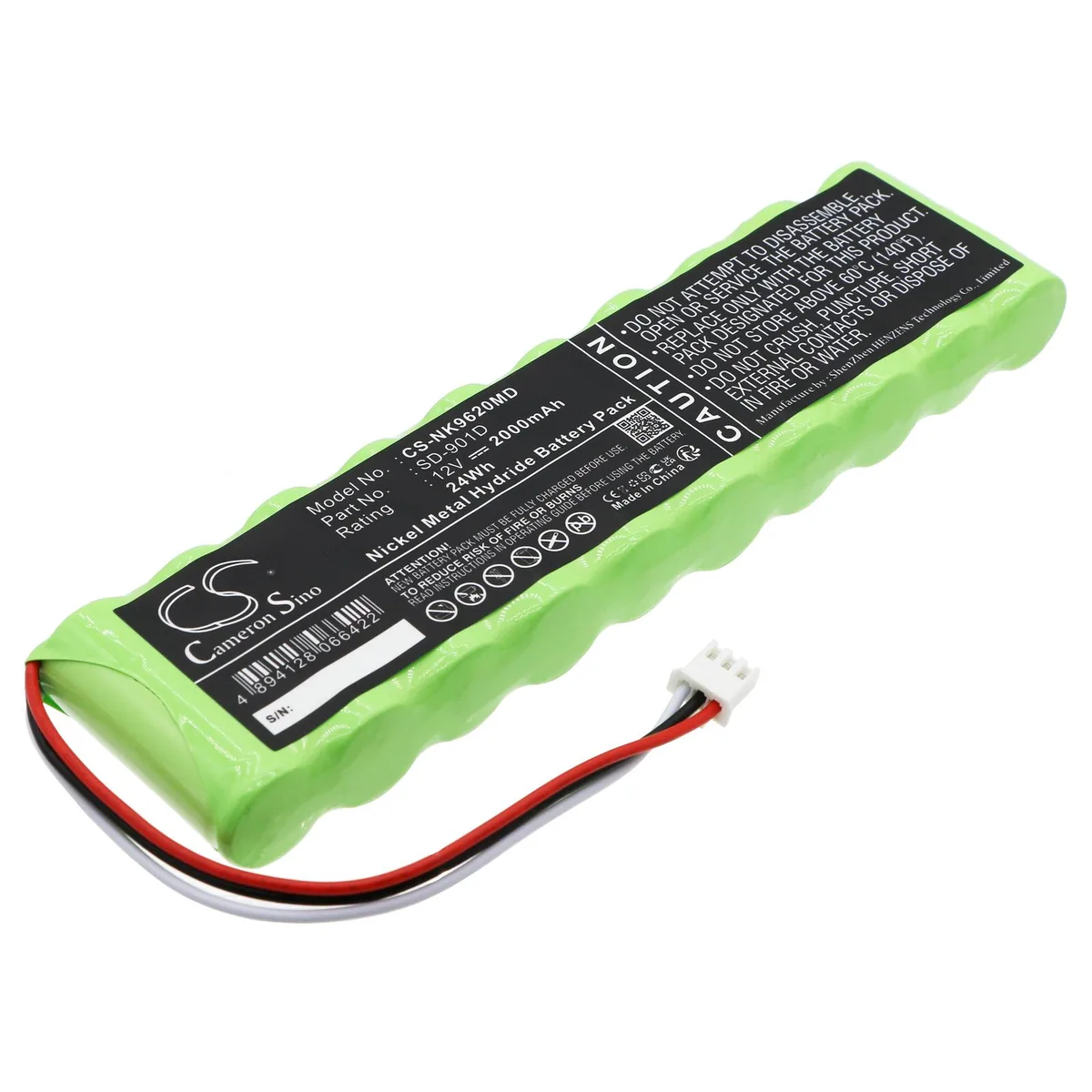 Cameron &amp; Co Cameron &amp; Co DS-CS-NK9620MD 12.0V 2000mAh Ni-MH Green — product photo