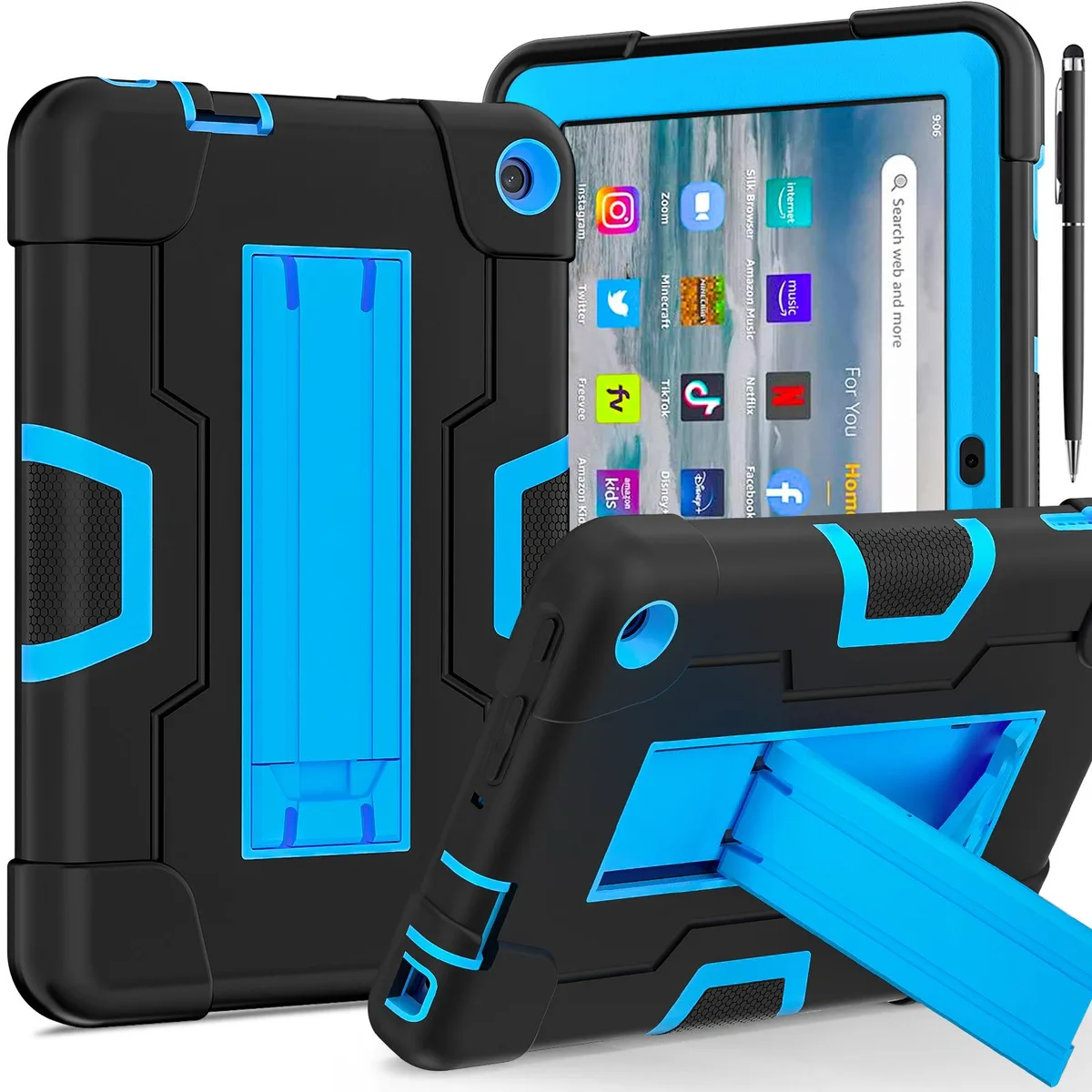 BONAEVER BONAEVER Case for Amazon Fire 7 12th Gen 2022 Blue — product photo