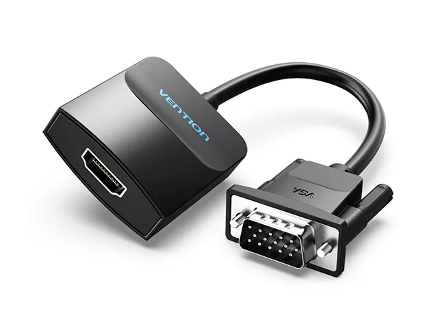 Vention Technology Co.,Ltd Vention Technology Co.,Ltd VGA to HDMI Audio Video Converter 1080p Black 0.15m — product photo