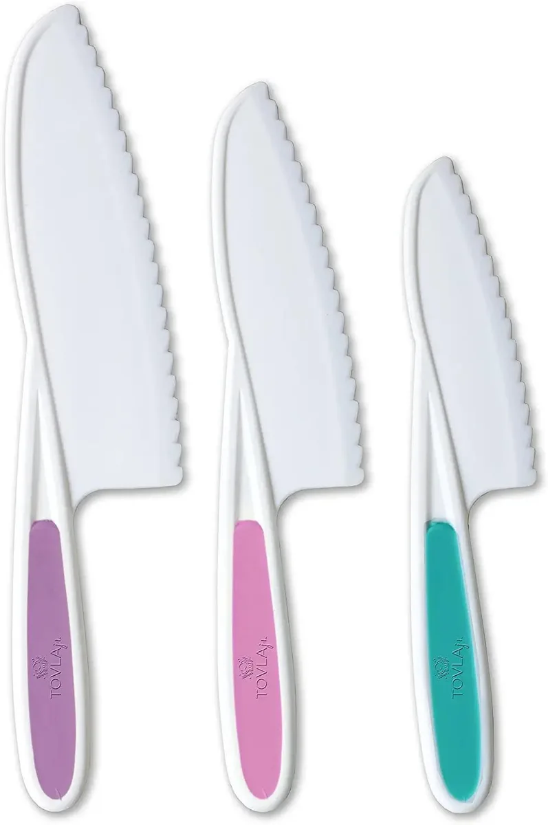 Tovla Tovla Jr. 3-Piece Nylon Baking Knife Set Multi Green Multi-Pink — product photo