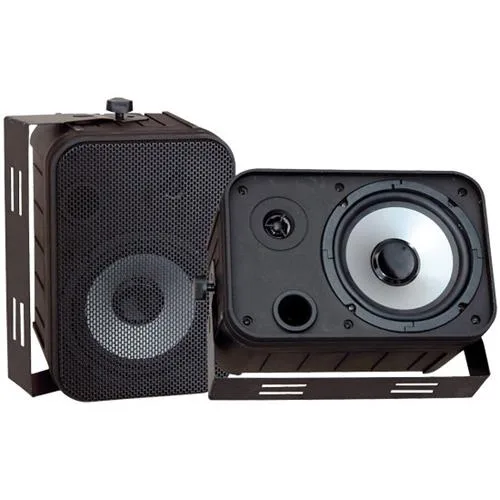 PYLE AUDIO PYLE AUDIO PDWR50B 5.25" 2-way home audio speaker pair 250 W RMS 500 W PMPO black — product photo