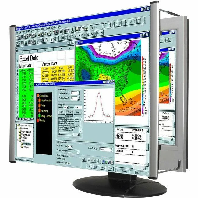 Kantek Kantek MAG27WL 27" LCD monitor magnifier install accessory — product photo