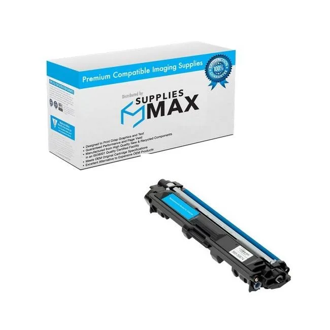 SuppliesMax SuppliesMax TN-225C Cyan High Yield Toner Cartridge 2200 Pages — product photo