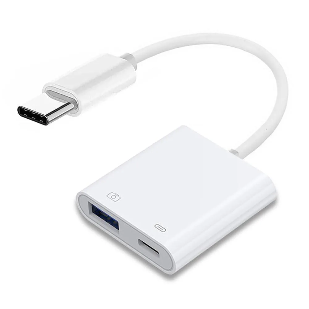 Fervit Fervit USB-C to USB 3.0 Type-A Female Adapter with PD 24W Power Delivery — product photo