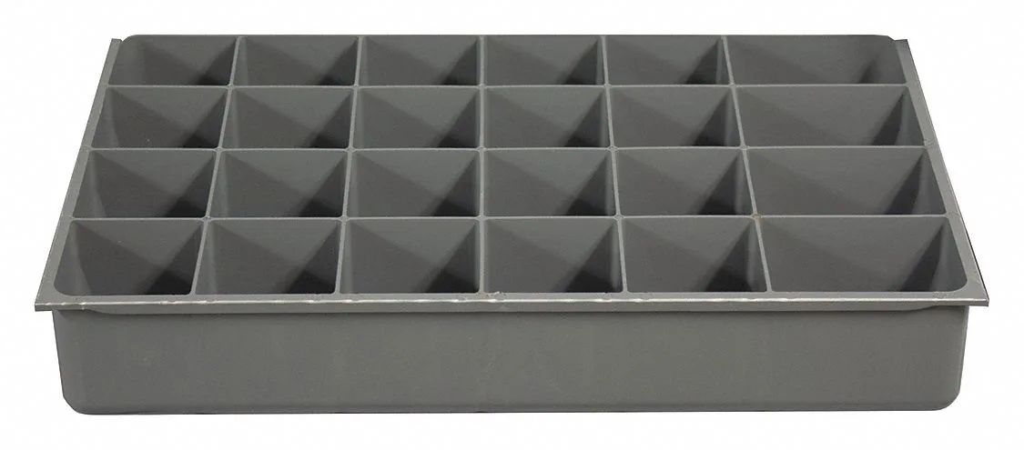 Durham Manufacturing Durham Manufacturing Compartment Drawer Insert Gray Powder Coated Plastic 229-95-24-IND — product photo