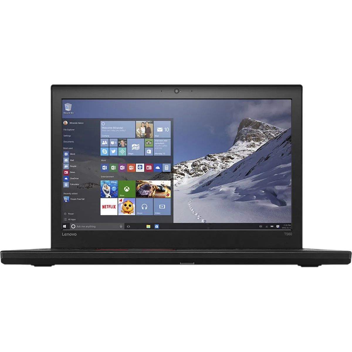 Lenovo Lenovo ThinkPad T560 laptop Intel Core i5 2.30 GHz 4 GB DDR3 500 GB SATA 15.0 — product photo