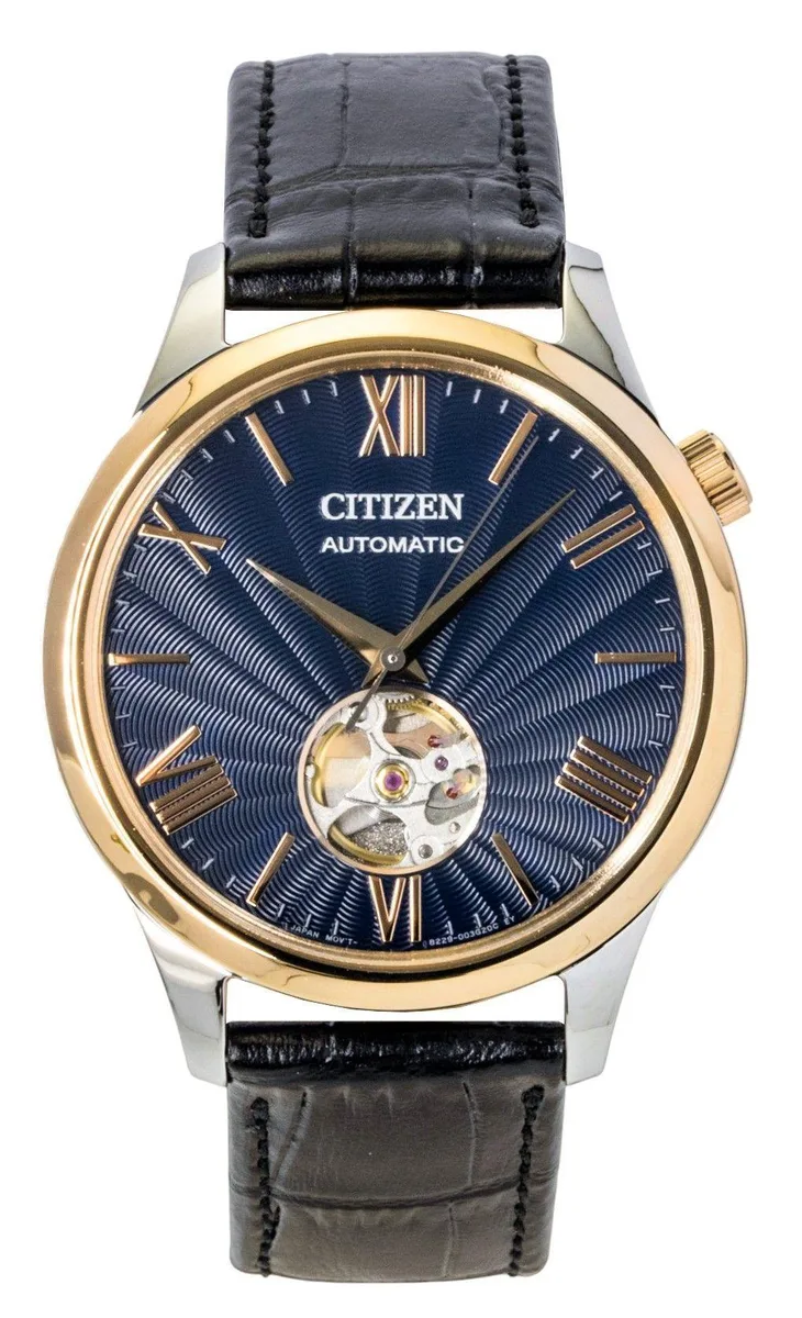 Citizen Citizen NH9136-02L Automatic Blue Dial Leather Watch 40mm — product photo