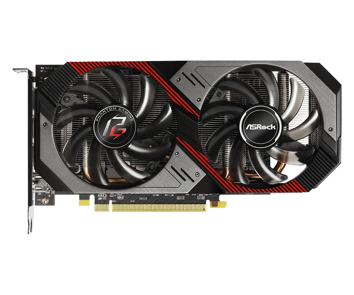 ASRock ASRock Radeon RX 5500 XT Phantom Gaming D 8G OC graphics card — product photo