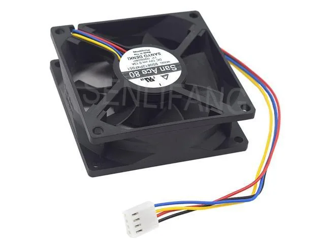 SXDOOL SXDOOL 9S0812P4F051 8025 8CM 4-wire PWM case fan 12V 0.13A — product photo