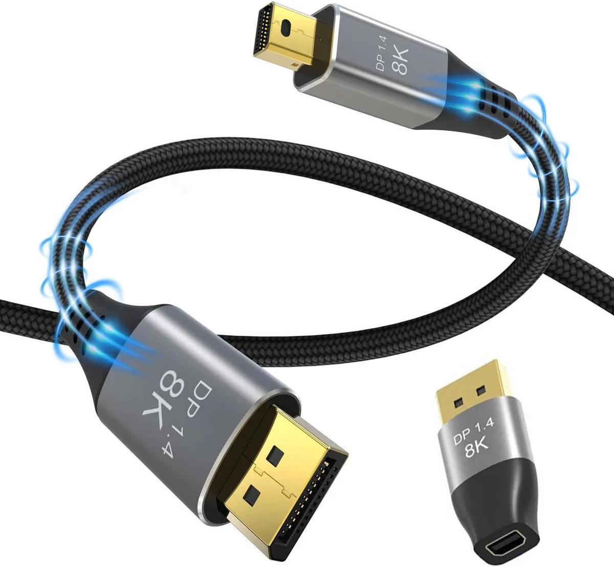 Aomoproing Aomoproing Mini DP to DP Bi-Directional Cable 8K@60Hz 4K@144Hz 3.3ft — product photo