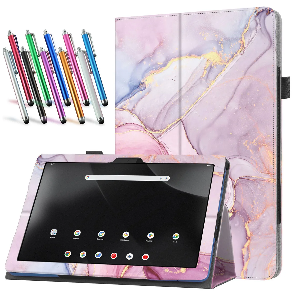anicestore anicestore Flip Case for Boost Celero 5G Tab 10.95 Inch (Marble) — product photo