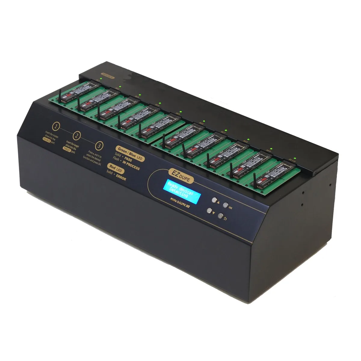 EZ Dupe, Inc. EZ Dupe NVMe Cyclone 600 1-to-9 Duplicator DM-HE6-5M09PC — product photo