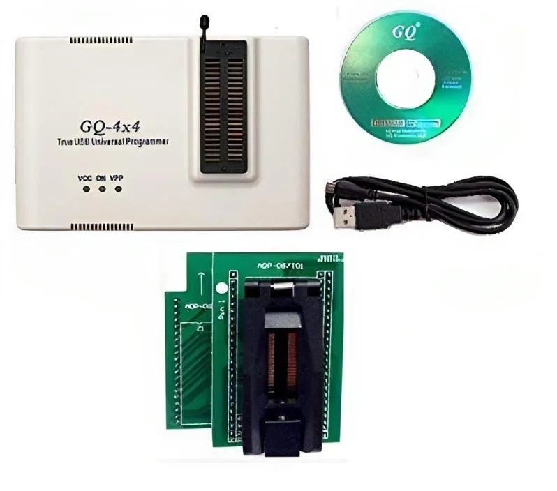GQ GQ-4X V4 Programmer with ADP-087 PSOP56 Adapter — product photo