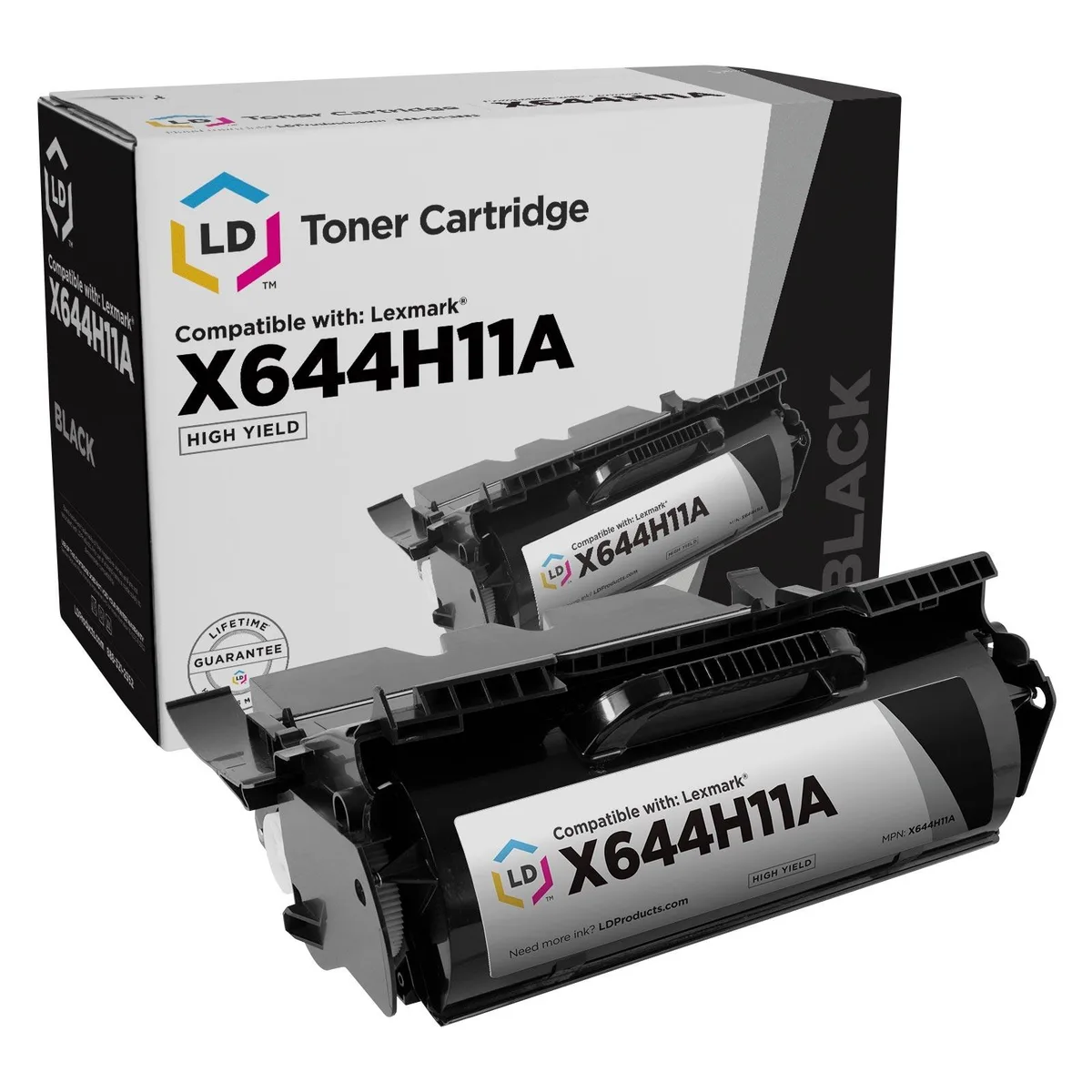 LD Products LD Products Toner Cartridge Replacement for Lexmark X644X11A Extra High Yield Black 21000 — product photo