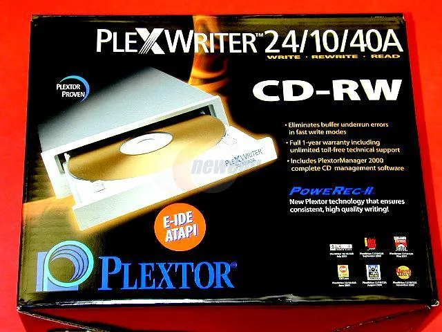 Plextor PX-W2410TA internal DVD burner, beige front panel