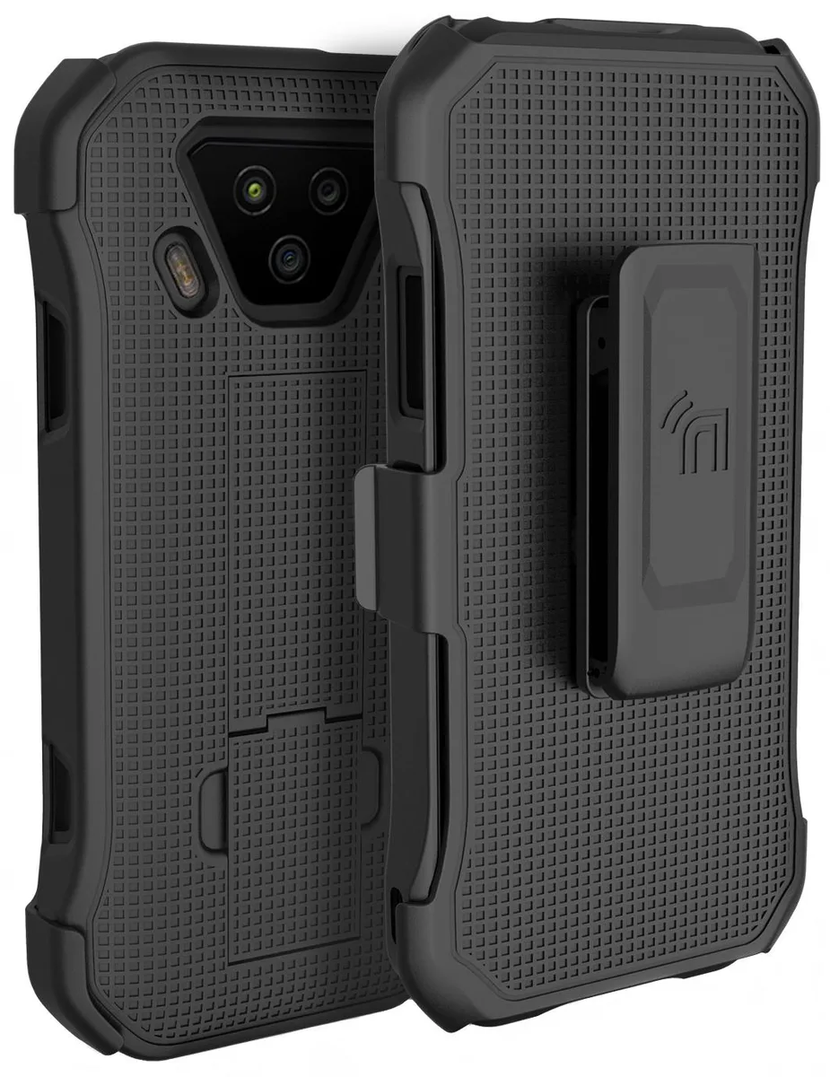 Nakedcellphone Nakedcellphone Kickstand Case + Belt Clip Holster Combo Black E7110 — product photo
