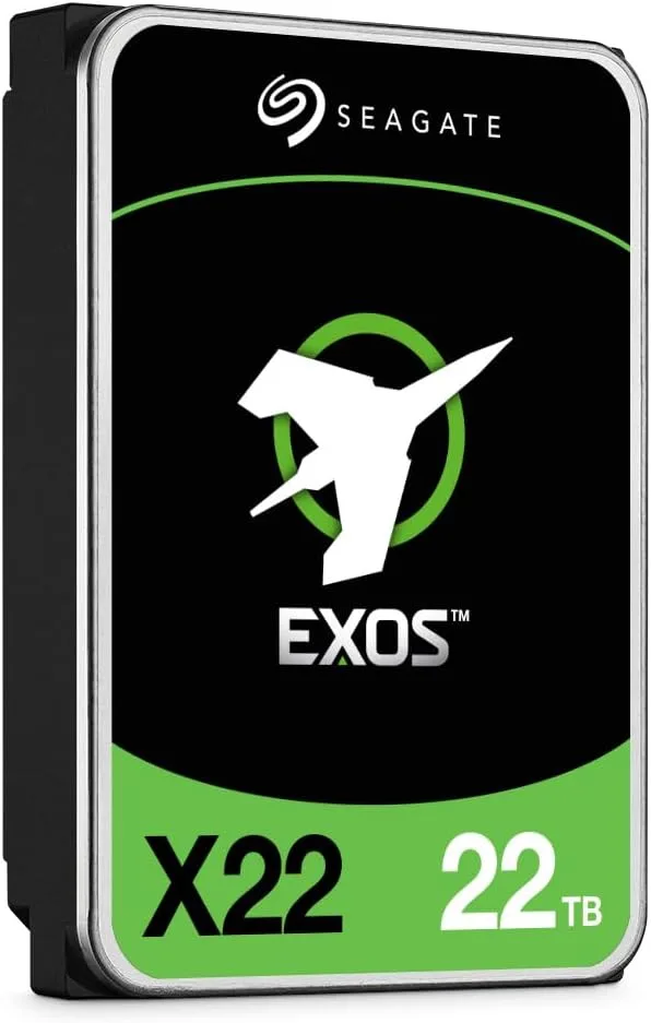 Seagate Seagate Exos X22 ST22000NM001E 22TB 3.5" 7200 RPM SATA internal hard drive — product photo