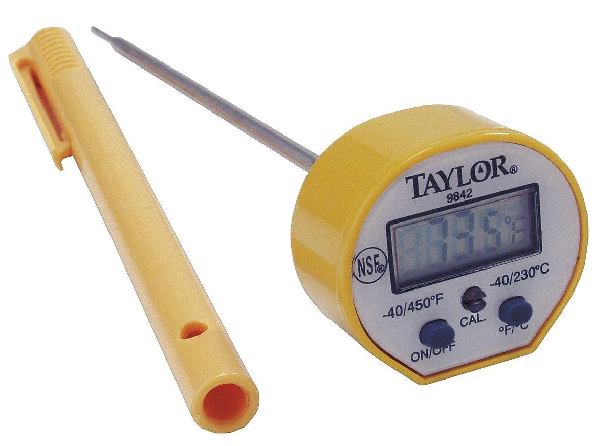 Taylor Taylor 9842FDA 6" LCD Digital Food Service Thermometer -40 to 450°F — product photo