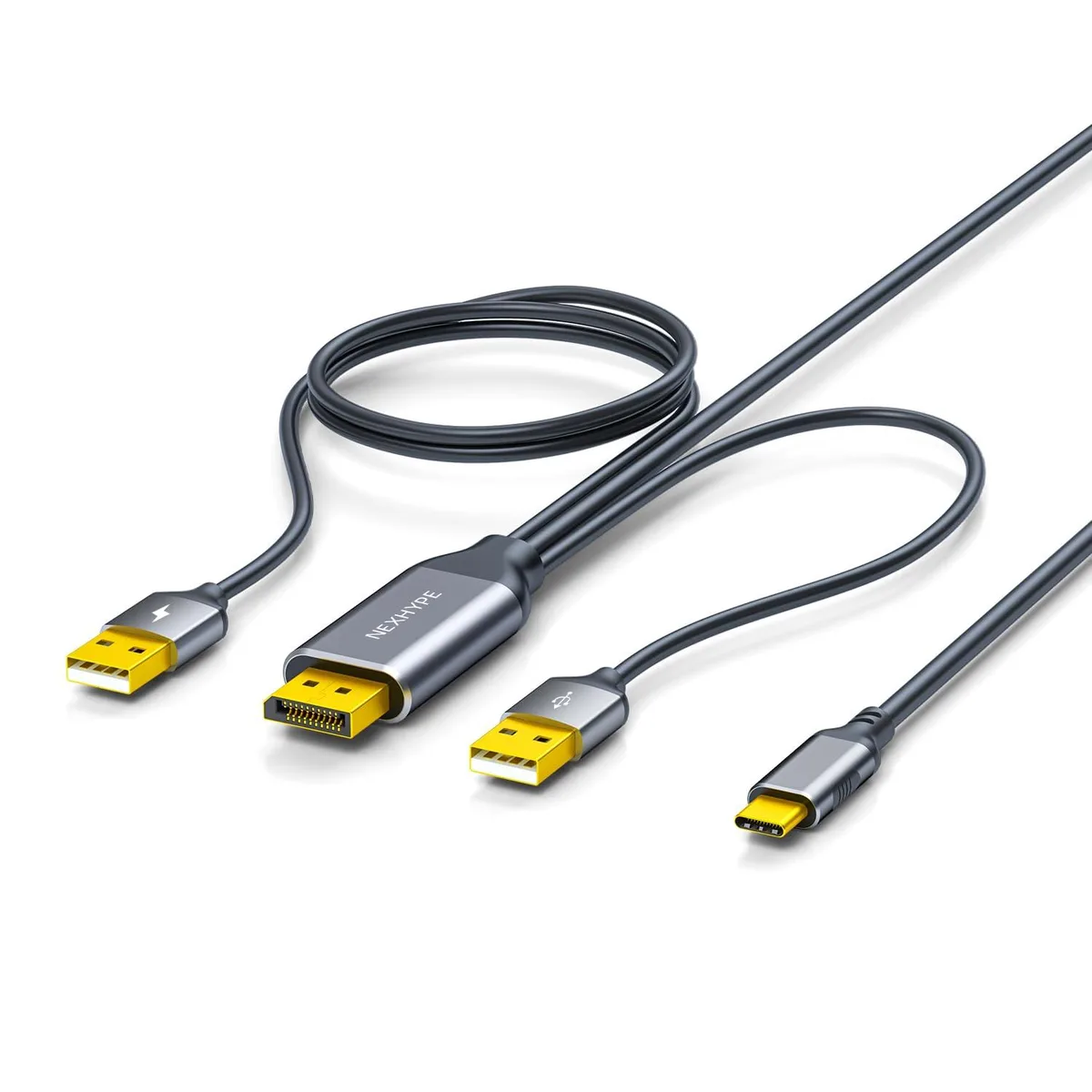 Fervit Fervit DisplayPort to USB-C Cable 6.6FT 9.8FT 4K 60Hz Power Delivery — product photo
