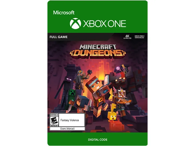 Microsoft Microsoft G7Q-00086 Minecraft Dungeons Xbox One downloadable game — product photo