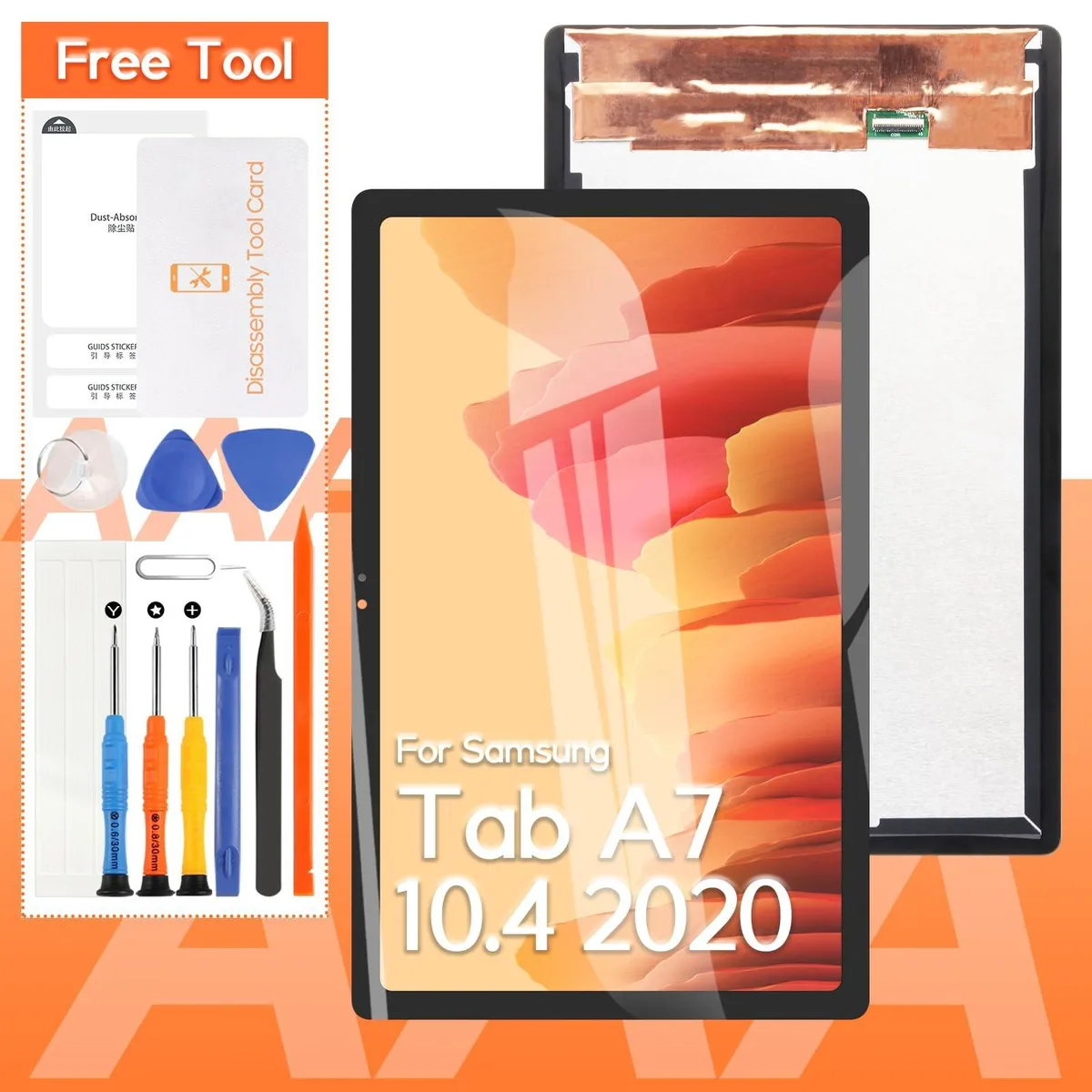 BoYata BoYata Screen Replacement Samsung Galaxy Tab A7 10.4 SM-T500 SM-T505 Black — product photo