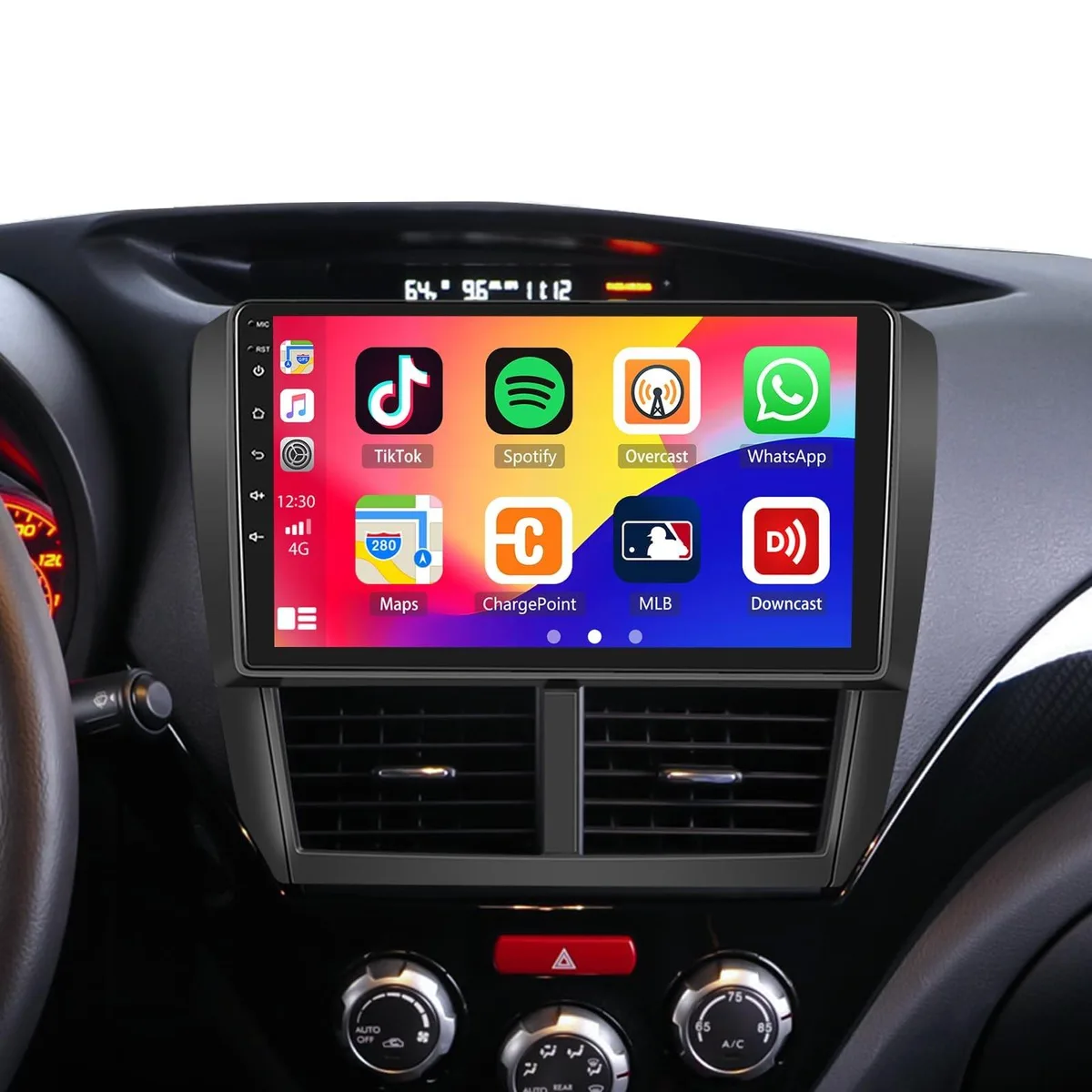 BoYata BoYata 2 in 1 accessory for Subaru Forester Impreza WRX 2008-2012 Android 13 2GB+64GB 9 inch HD touchscreen — product photo