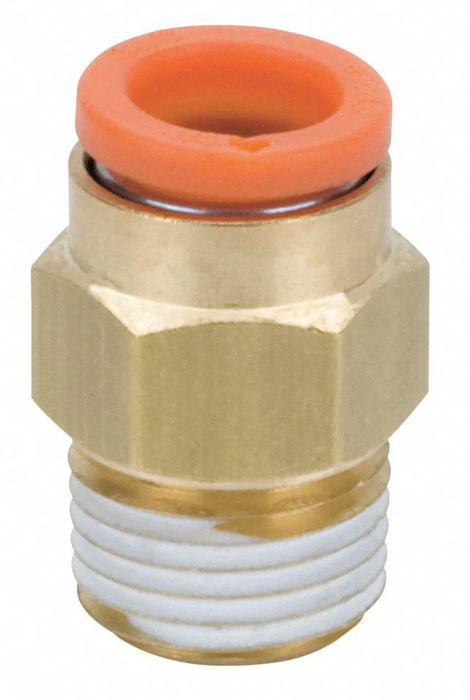SMC SMC KQ2H07-36AS 1/4 in. tube x 3/8 in. MNPT brass trap — product photo