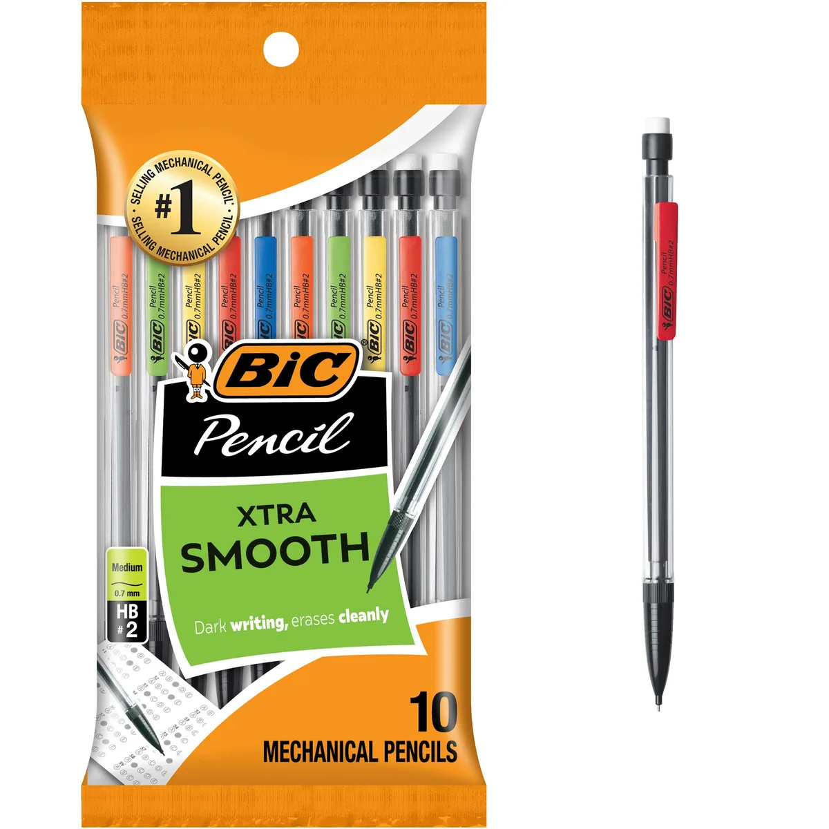  BIC MPP101-Blk Mechanical Pencil 0.7mm 10 Pack — product photo